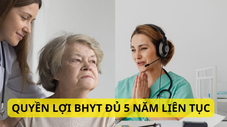 đóng BHYT đủ 5 năm sẽ được miễn phí 100%