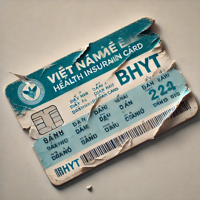 ảnh minh họa thẻ bhyt bị rách