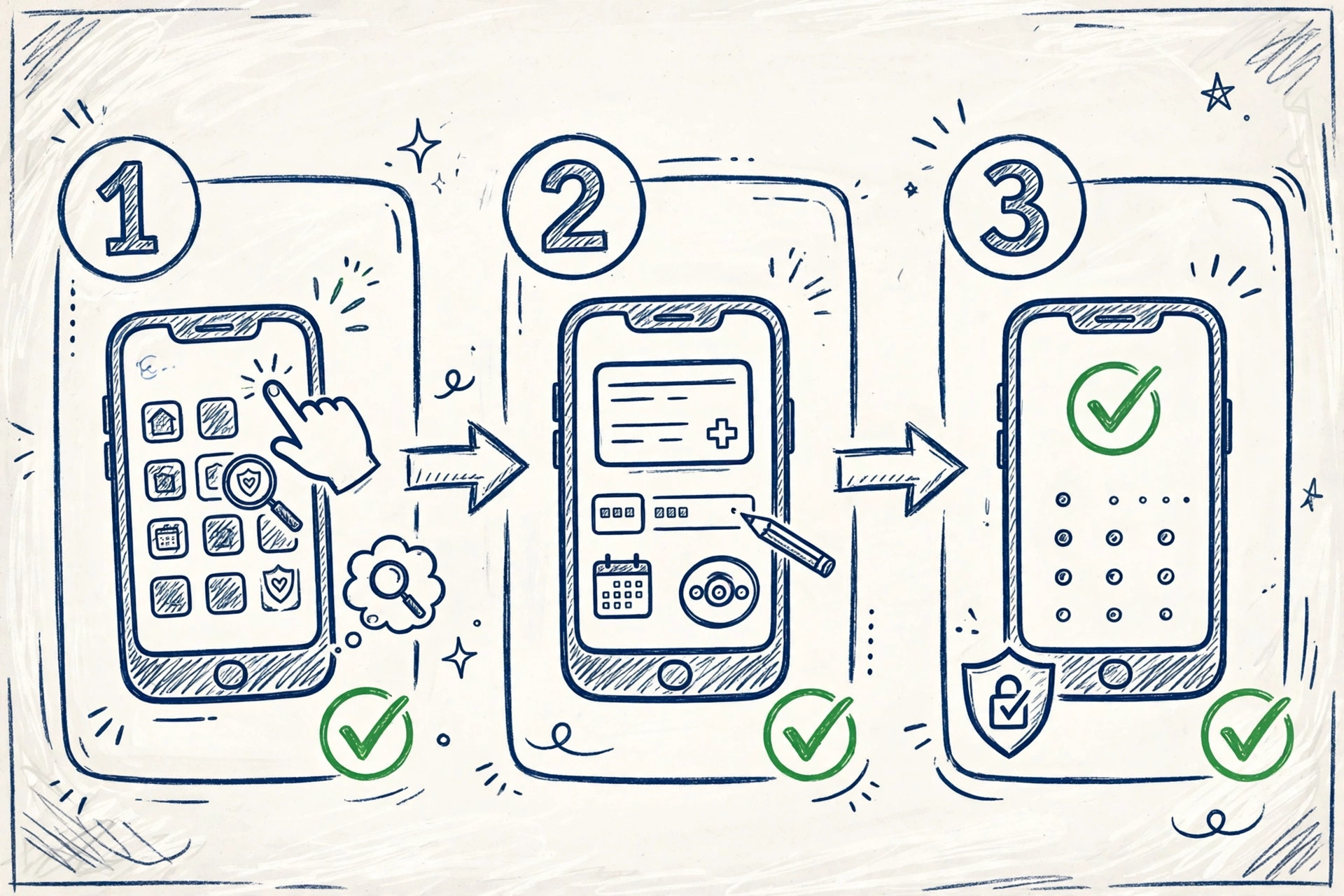 Infographic 3 bước đóng BHYT qua app ngân hàng