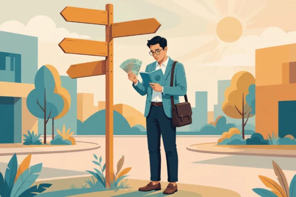 Minh họa rút BHXH một lần 2026: người lao động cân nhắc giữa sổ BHXH và tiền mặt